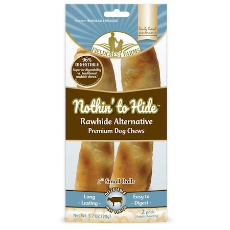 Nothin To Hide Fieldcrest Farms Nothin' to Hide Beef Grain Free Chews For Dogs 5 in. 2 pk 151